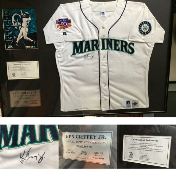 Seattle Mariners Ken Griffey Jr. Autographed White Nike Throwback