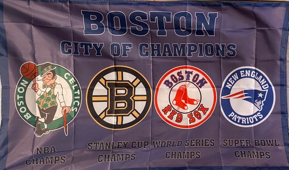 Boston sports teams logo Bruins, Patriots, Red Sox and Celtics