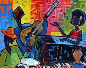 Jazz Quartet I Art Print