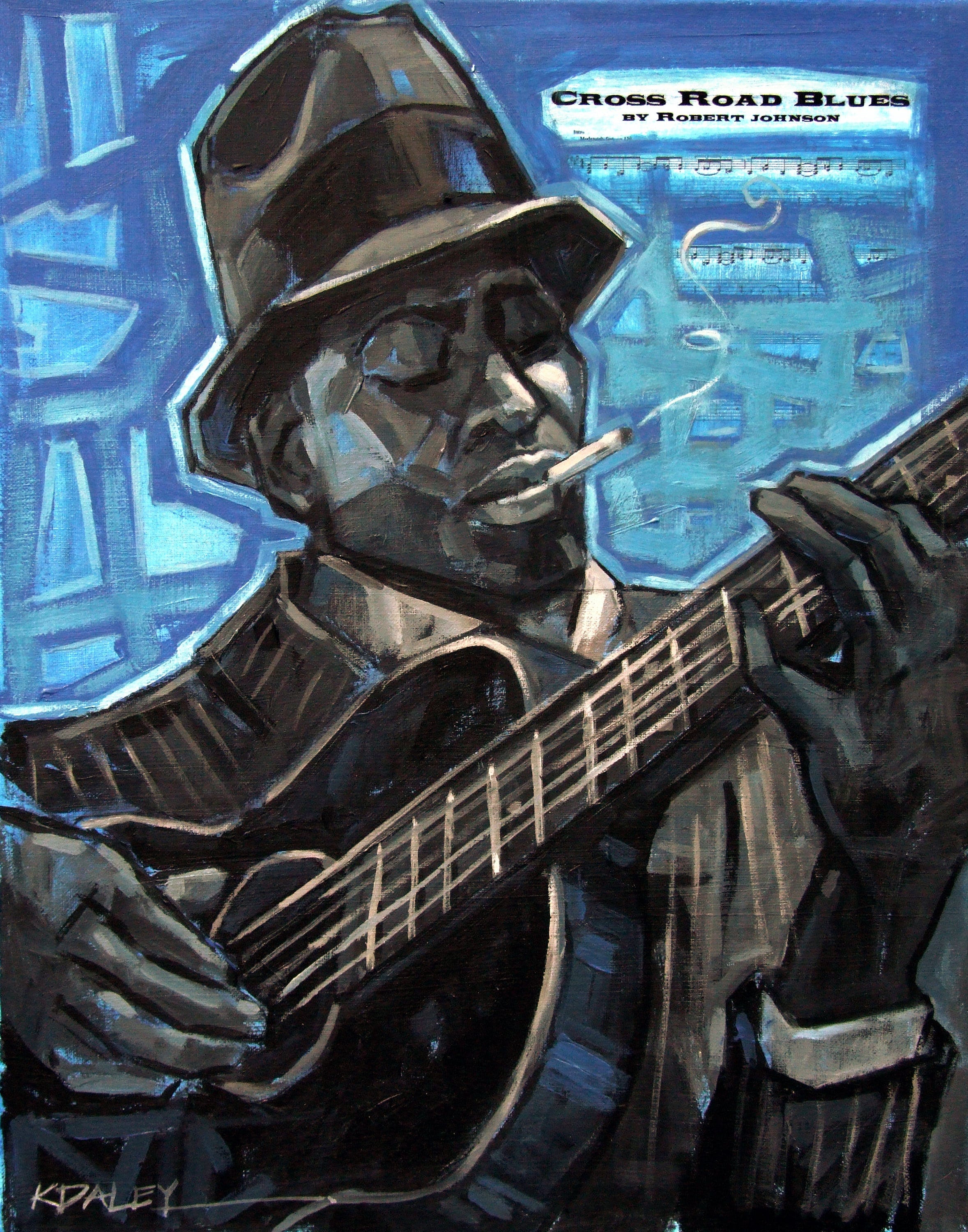 Robert Johnson - Cross Road Blues - blue version by Americana