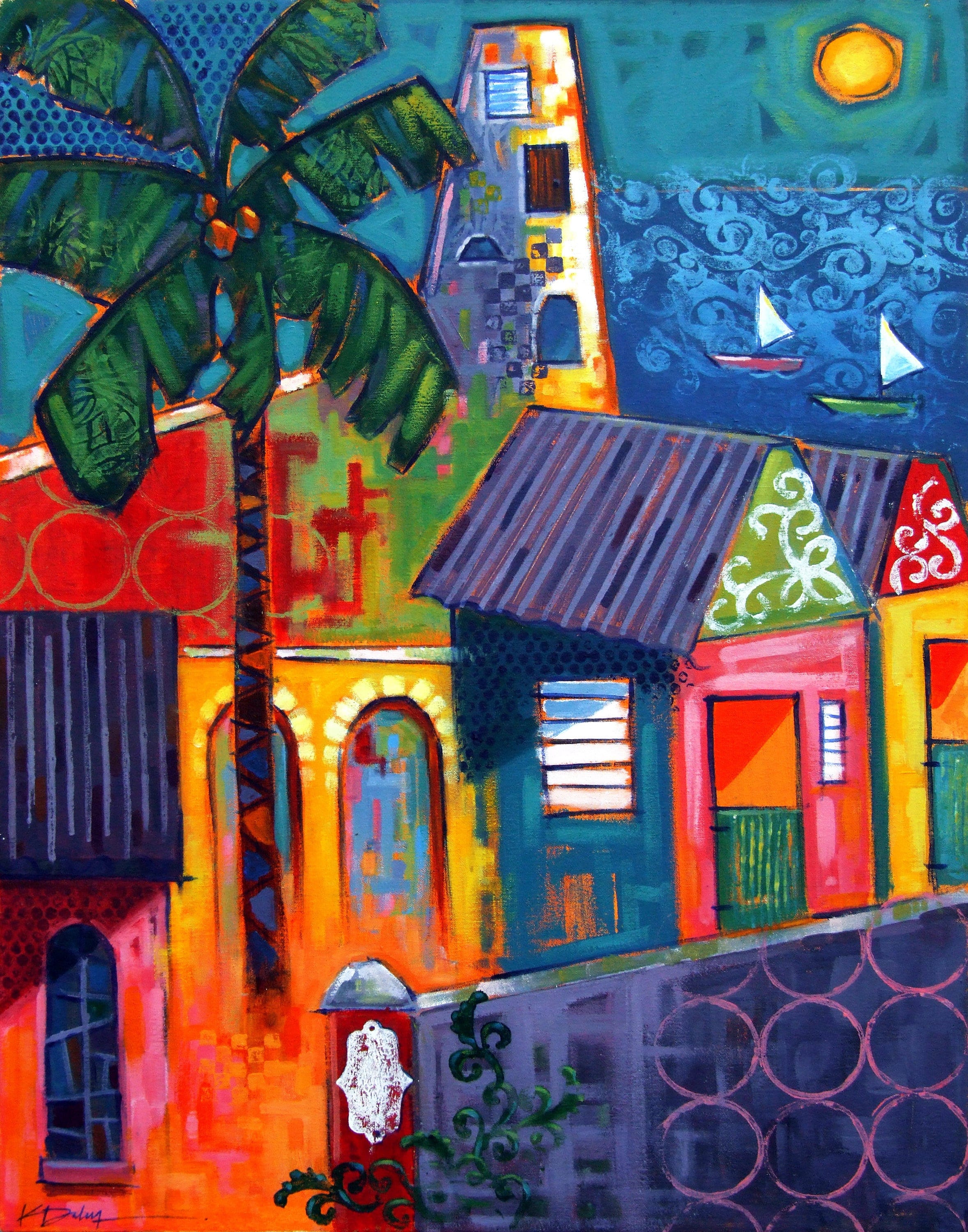 Christiansted, St. Croix Art Print Etsy