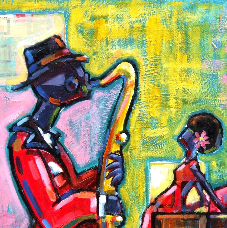 Jazz Band Art Print Etsy