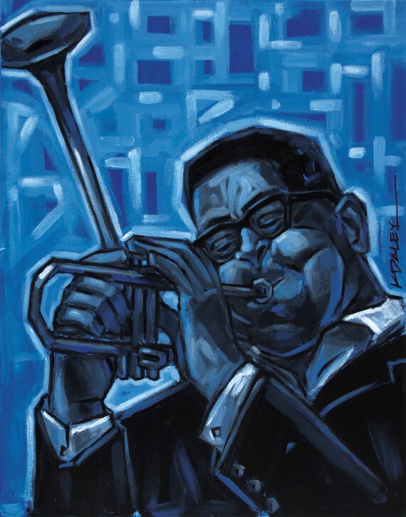dizzy gillespieのアート Dizzy Gillespie Art Print - Etsy
