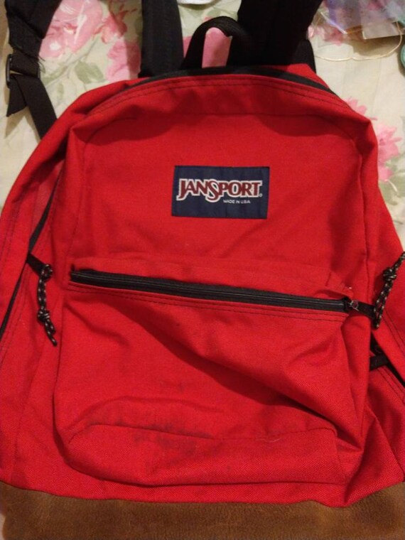 Vintage Red Jansport Backpack