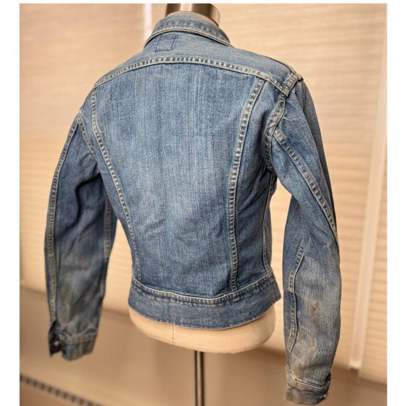 Vintage Denim Jacket, Lee Riders 1970s Trucker Je… - image 2