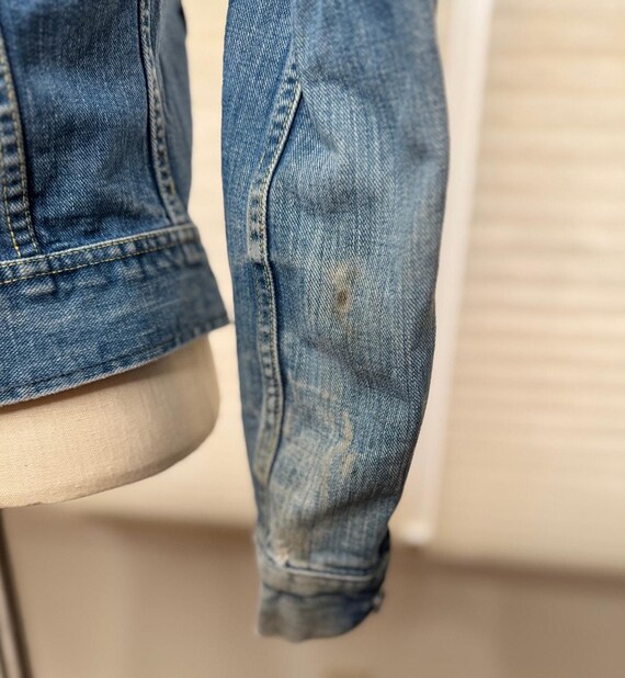 Vintage Denim Jacket, Lee Riders 1970s Trucker Je… - image 7
