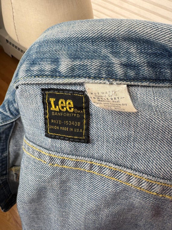 Vintage Denim Jacket, Lee Riders 1970s Trucker Je… - image 9