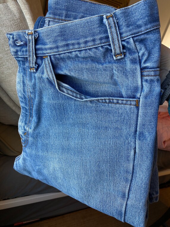 Vintage Jeans Plain Pockets High Rise Bootcut 30 … - image 9