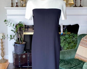 liz claiborne short sleeve midi sheath dress Home