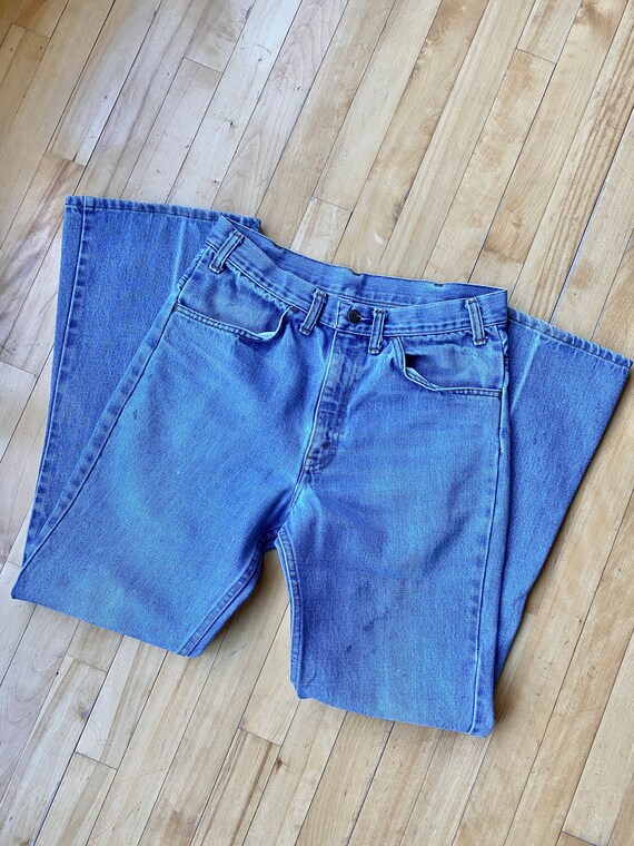 Vintage Jeans Plain Pockets High Rise Bootcut 30 … - image 3