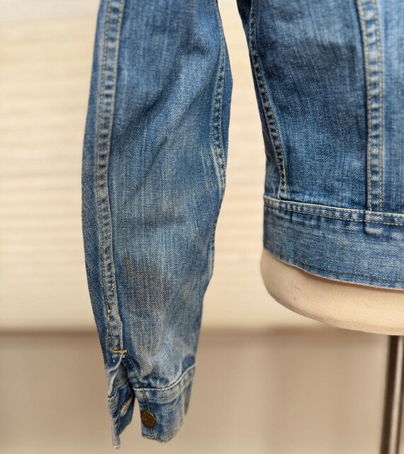 Vintage Denim Jacket, Lee Riders 1970s Trucker Je… - image 6