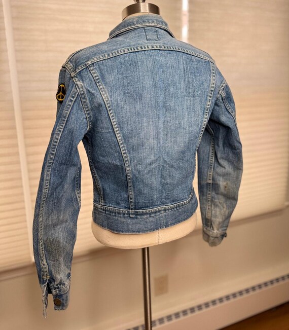Vintage Denim Jacket, Lee Riders 1970s Trucker Je… - image 3