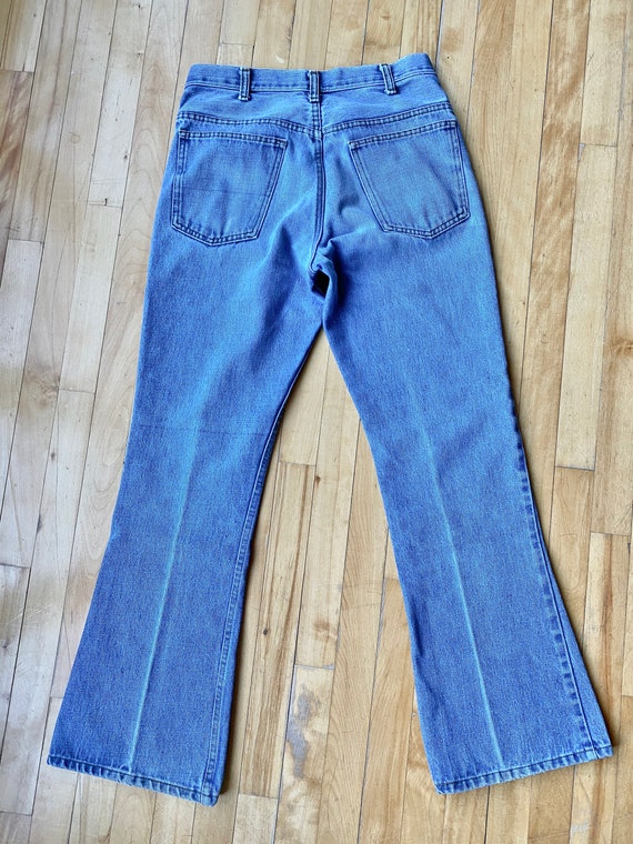 Vintage Jeans Plain Pockets High Rise Bootcut 30 … - image 2