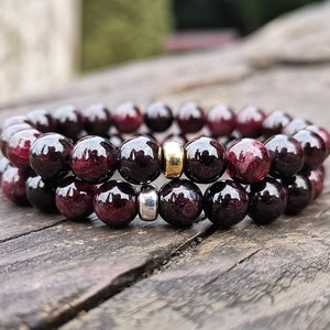 Etsy garnet bracelet sale