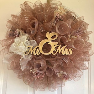 Newlywed Wedding Wreath