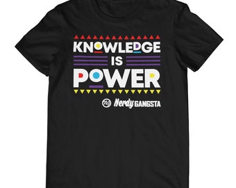 Knowledge is Power Unisex Tshirt (Black)