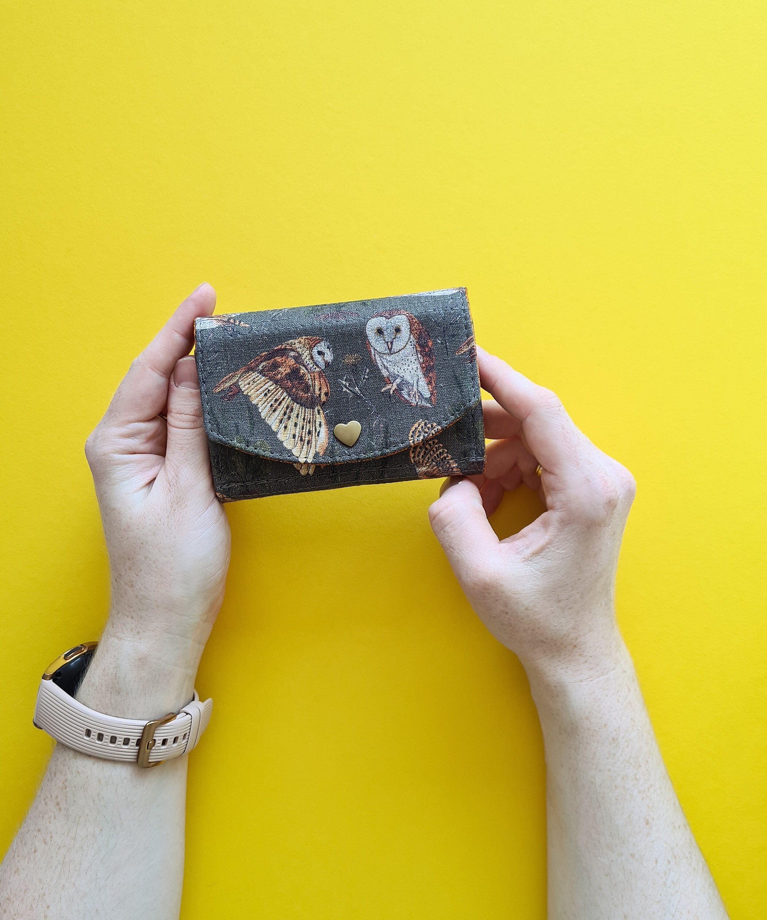 Owl wallet Small womens wallet Vegan wallet women Fabric Etsy