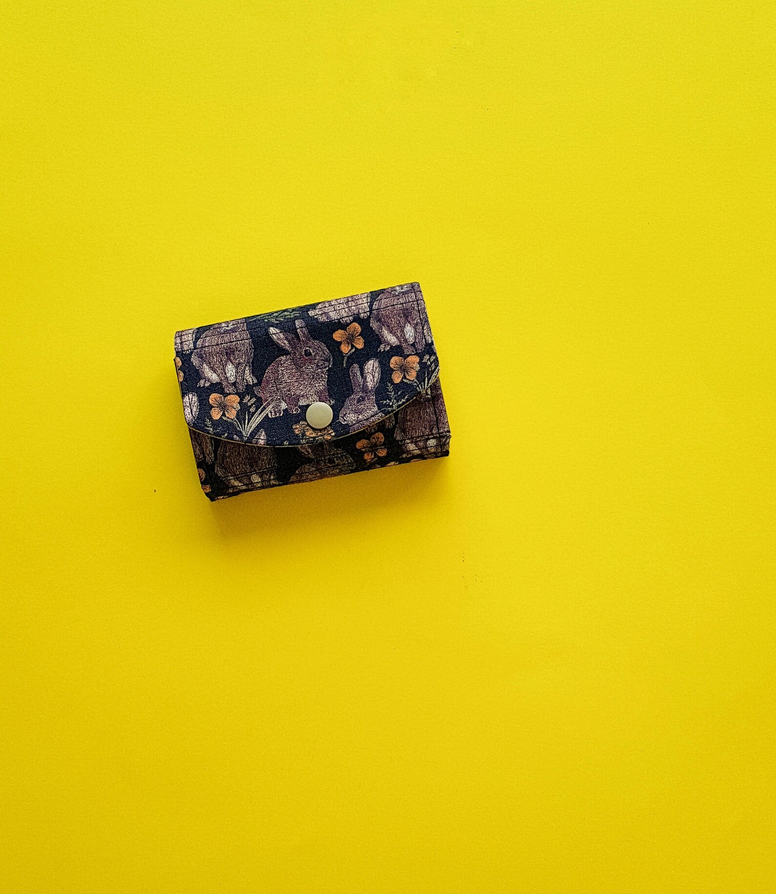 Small womens wallet Vegan wallet women Rabbit purse Fabric Etsy