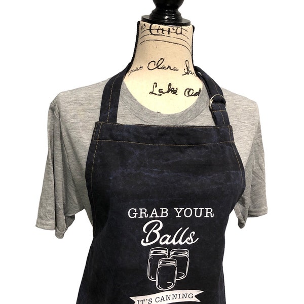 Fun canning apron.  Grab your Balls it’s canning season!  Great gift!