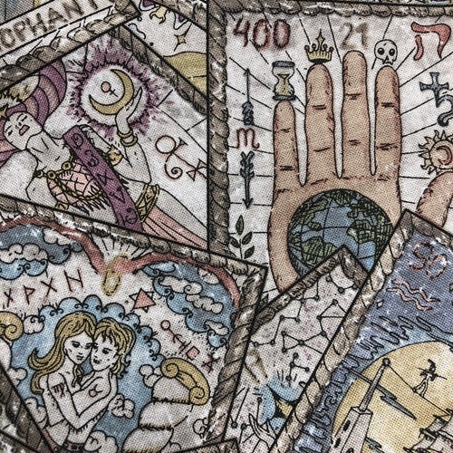 Tarot Card Fabric 100 Cotton Bytheyard and Fat Quarter Etsy