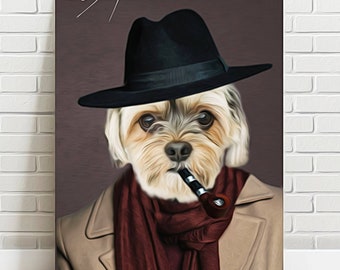 Custom Pet Portrait | Hand-Painted Dog & Cat Art | Personalized Pet Memorial Gift | Unique Artwork for Pet Lovers