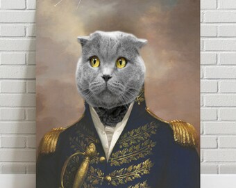 Custom Renaissance Pet Portrait: Regal Animal Art