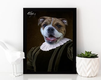 Custom Renaissance Pet Portrait – Royal Pet Art