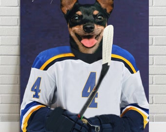 Boston Bruins Hockey Jersey Pet Portraitcustom Hockey Dog 