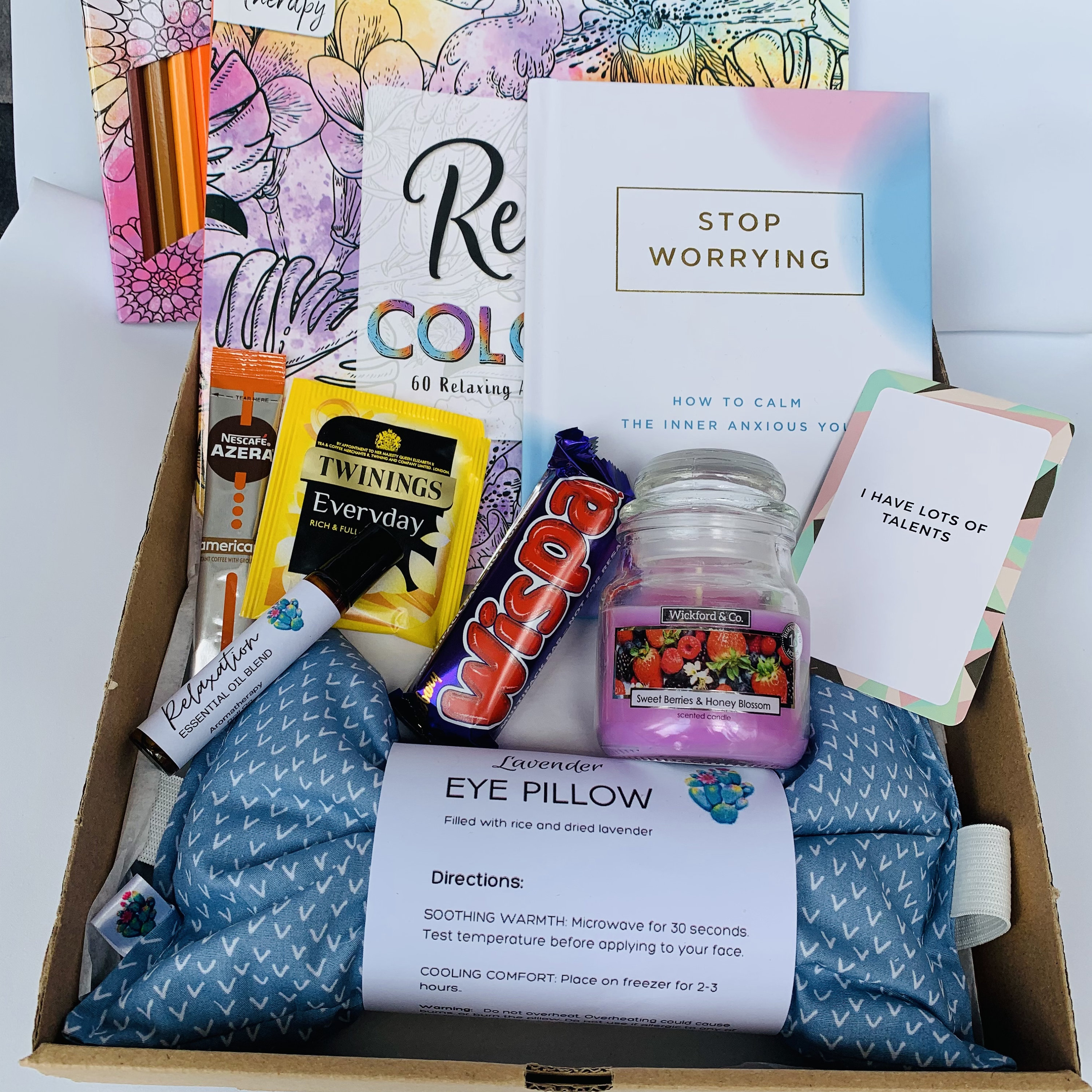 SelfCare Box Care Package Stop Worrying Worry Calm Etsy