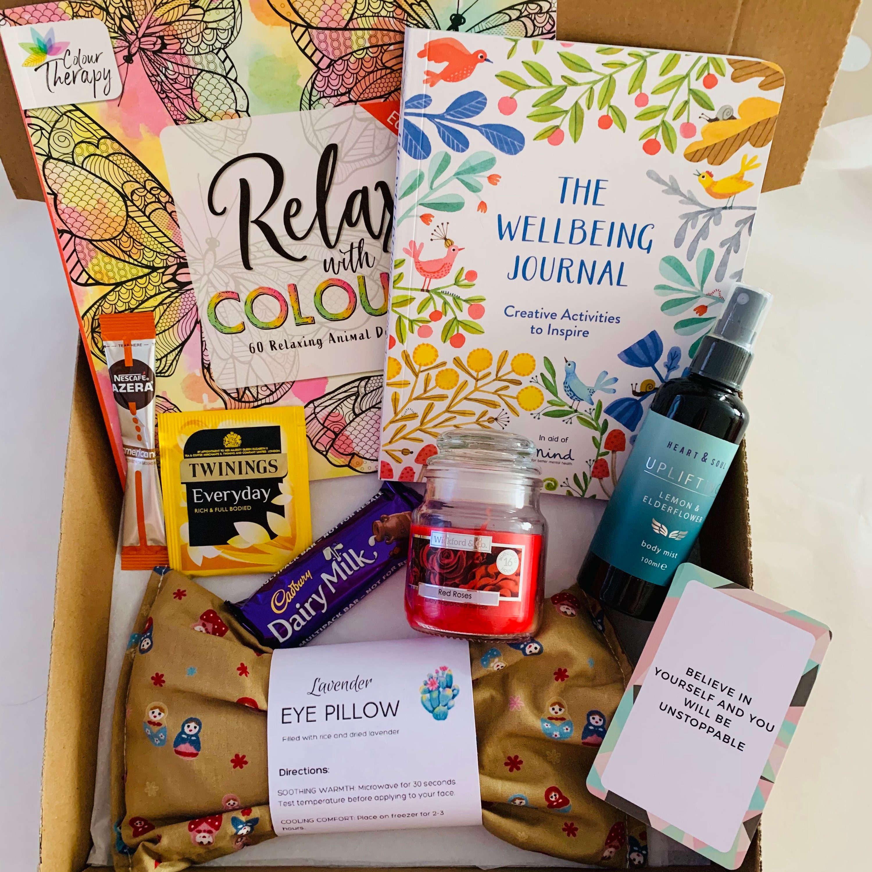 SelfCare Box Care Package Wellbeing Journal Wellbeing Etsy