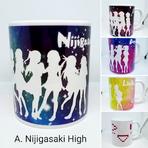 Love Live School Idol Project Aqours Sunshine Nijigasaki High Liella Rina Chan Infusible Ink Cricut Ceramic Mug