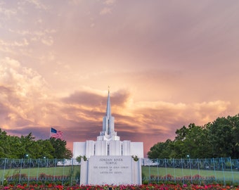 Jordan River, Utah LDS Temple  (Instant Digital Download)