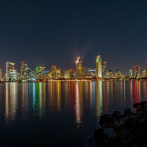San Diego Night Skyline (Hi-RES Digital Download)