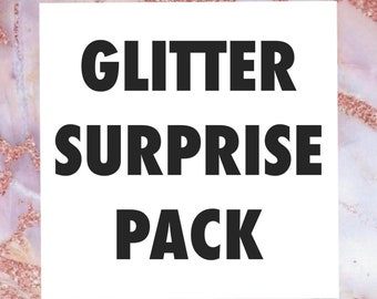 A 5 pack of Mystery glitter packs surprise glitter bundle Chunky glitter for resin diy crafts! scrapbooking