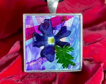 Faerie Floral Resin & Alcohol Ink Necklaces