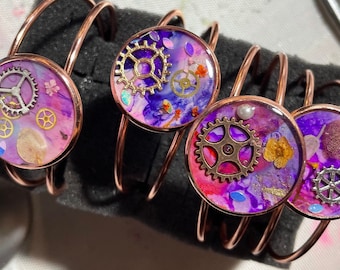 FloralTech Rose Gold Metal Cuffs Showstoppers