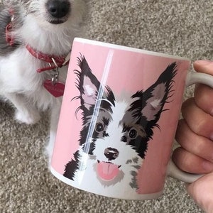 Dog Mom Coffee Mug, Custom Pet Photo Mug, Dog Mom Custom Mug, Custom Dog Mug, Valentines Day, Mug, Personalized Dog Mug, Photo Dog Mug