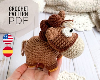 Crochet PATTERN amigurumi Pony toy, pdf digital download