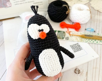 Crochet kit diy Penguin amigurumi toy