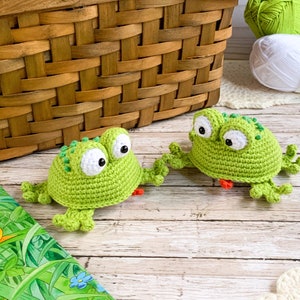 Amigurumi pattern crochet frog, crochet pattern pdf