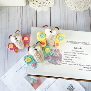 Crochet Amigurumi DIY Kit Batterfly toy image 5