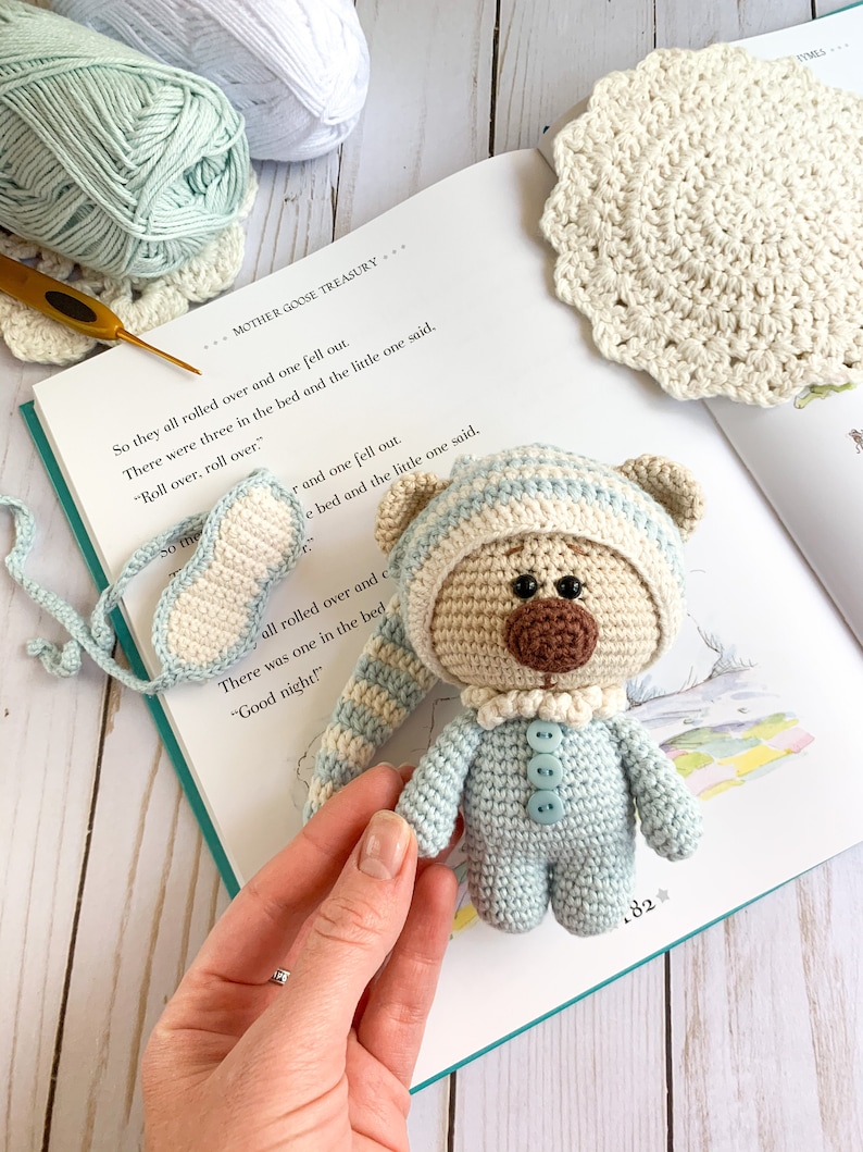 teddy bear with nightcap