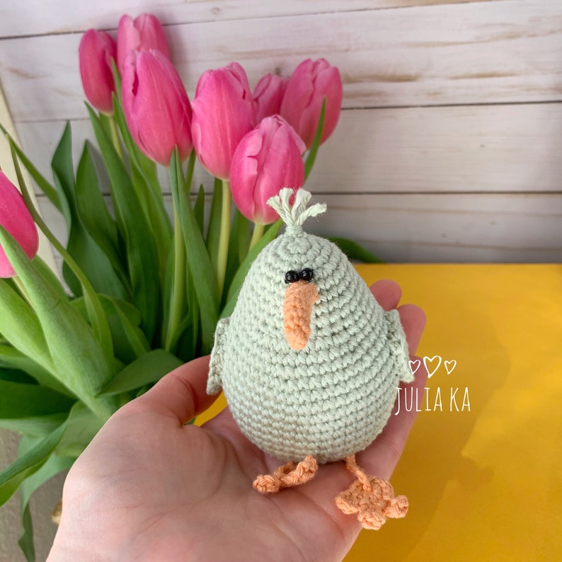 Crochet PATTERN amigurumi toy bird kiwi, crochet toy bird pdf photo tutorial image 3