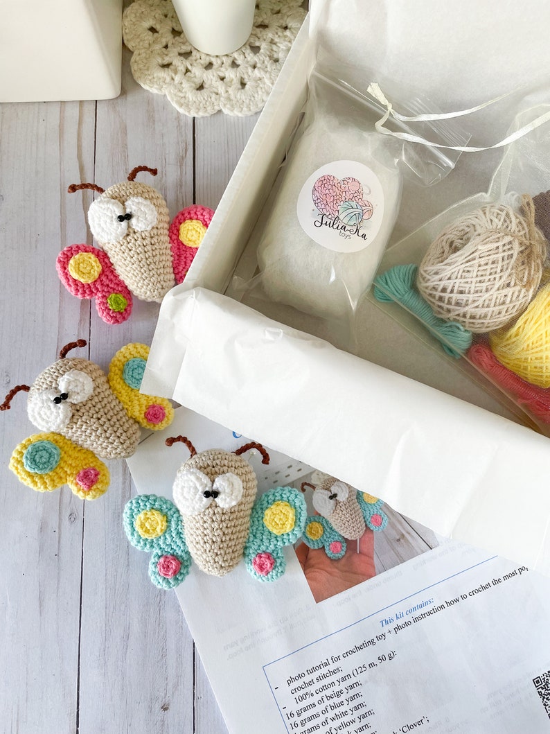 Crochet Amigurumi DIY Kit Batterfly toy image 8