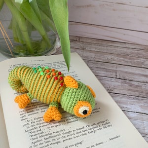 Amigurumi pattern crochet chameleon pdf photo tutorial image 4