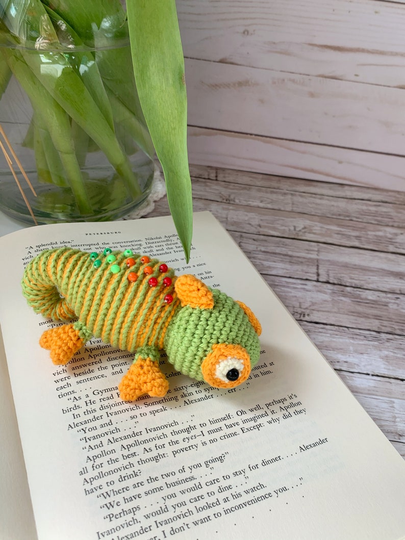 Amigurumi pattern crochet chameleon pdf photo tutorial image 4