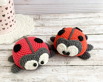 Amigurumi pattern crochet ladybug, crochet pattern pdf