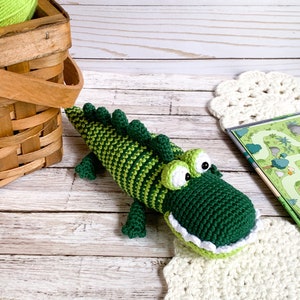 Crochet PATTERN amigurumi Crocodile toy, pdf digital download tutorial image 3