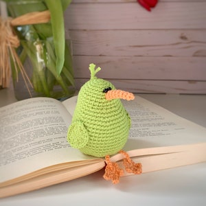 Crochet PATTERN amigurumi toy bird kiwi, crochet toy bird pdf photo tutorial image 6