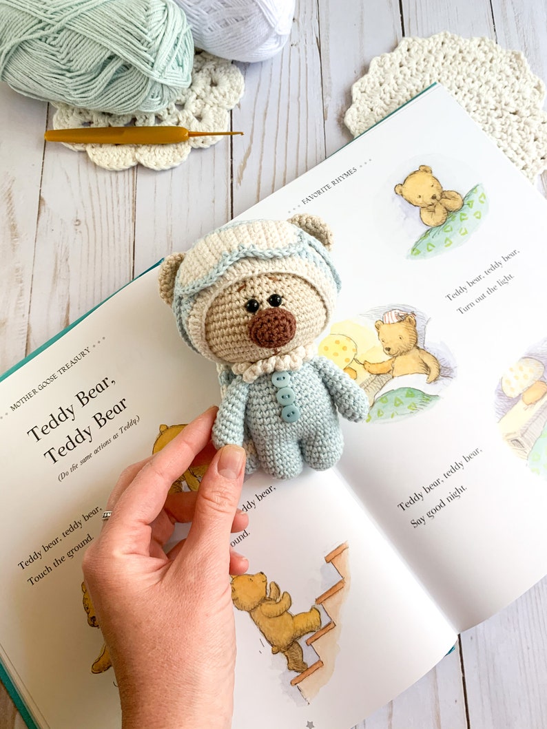 teddy bear with nightcap